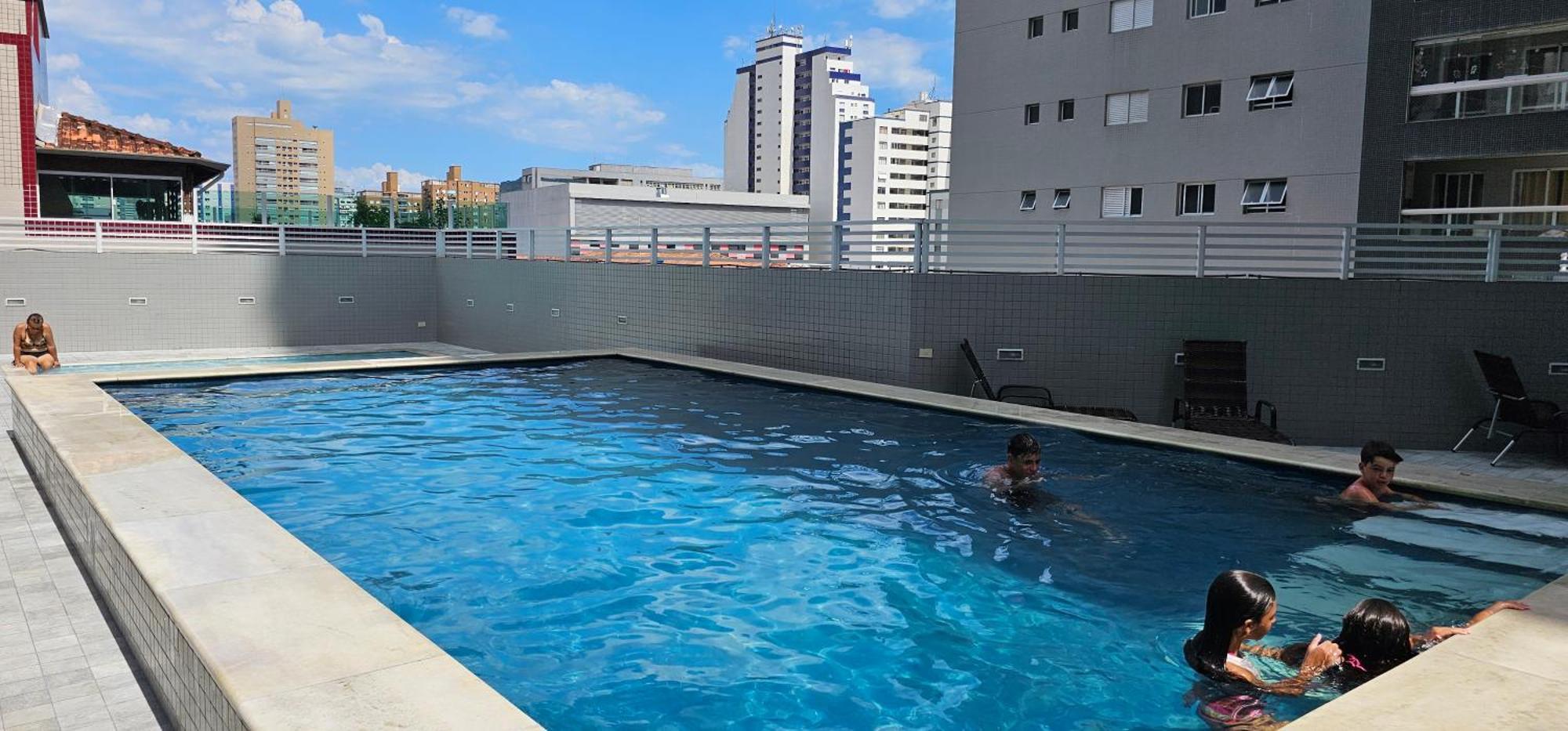 A Melhor Localizacao Da Praia Grande/Sp Bagian luar foto